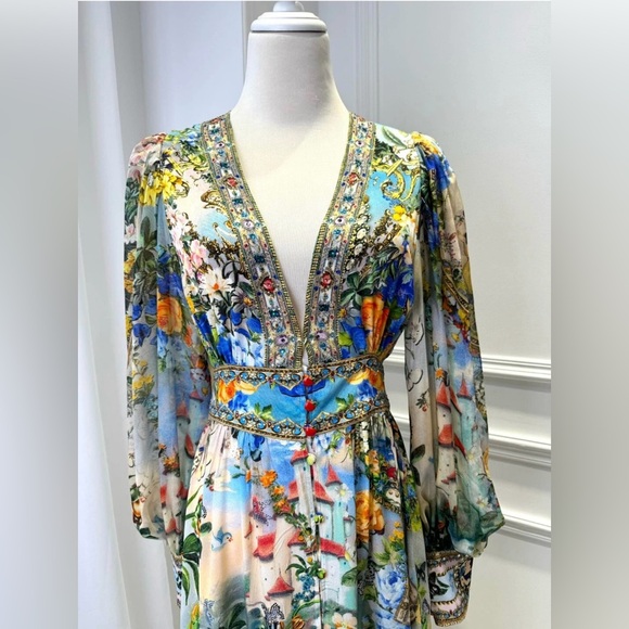 Long Button Front Jewels Dress The Kindest One Of All Snow White Disney - Picture 2 of 9